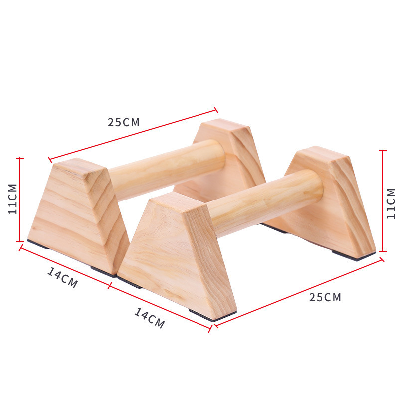 Push Up Stand Bar - Wooden Push-Up Support Stands Personalized Parallettes