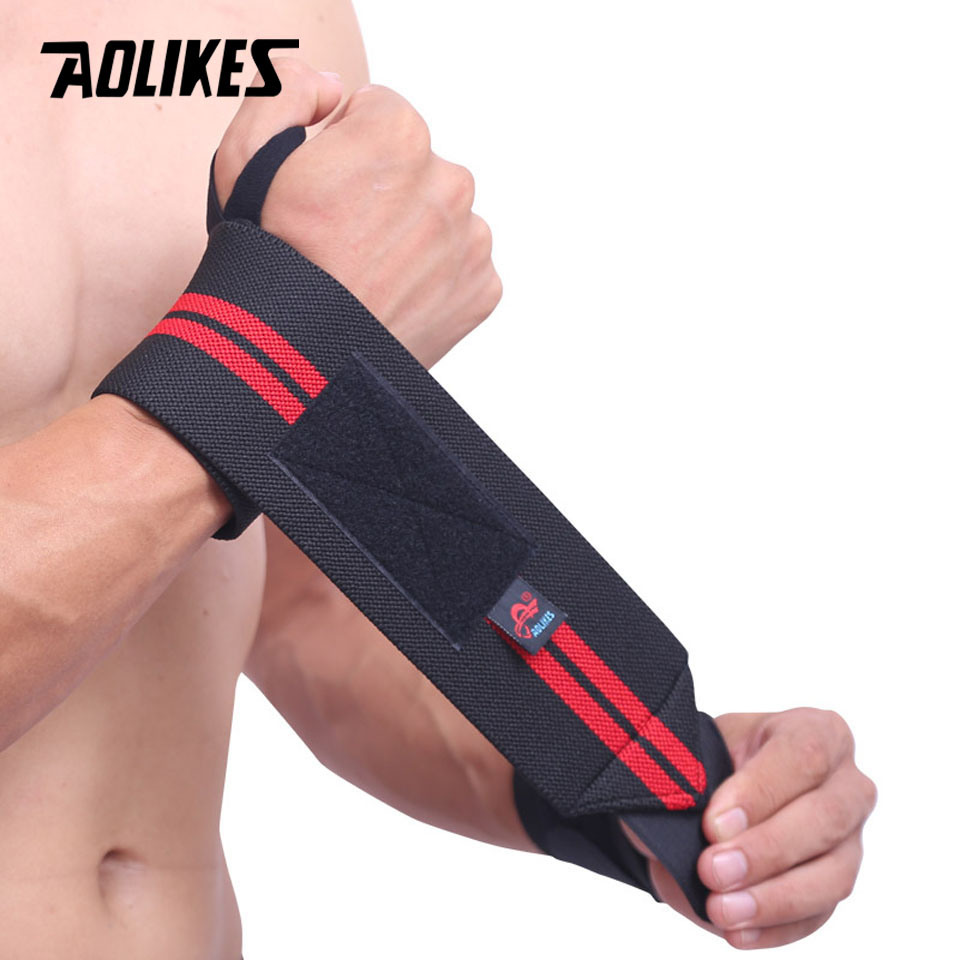 AOLIKES 1 Pair Wristband Wrist - Lifting Straps Wrist 评论和价格