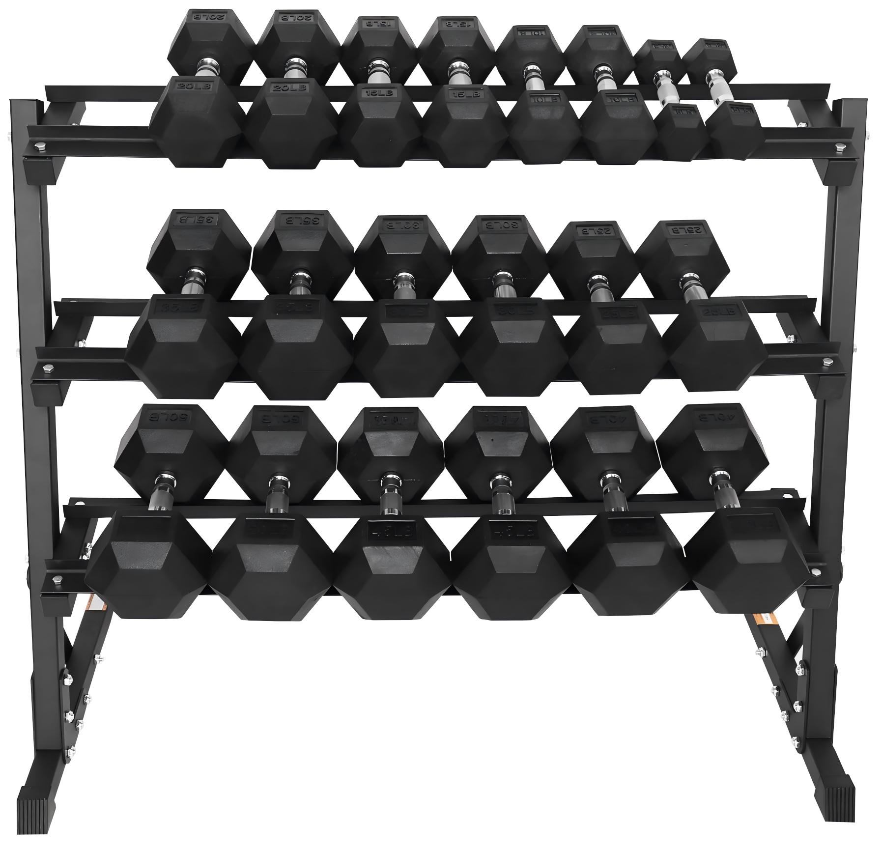 Premium Rubber Coated Hex Dumb - Hex Dumbbell Set 评论和价格