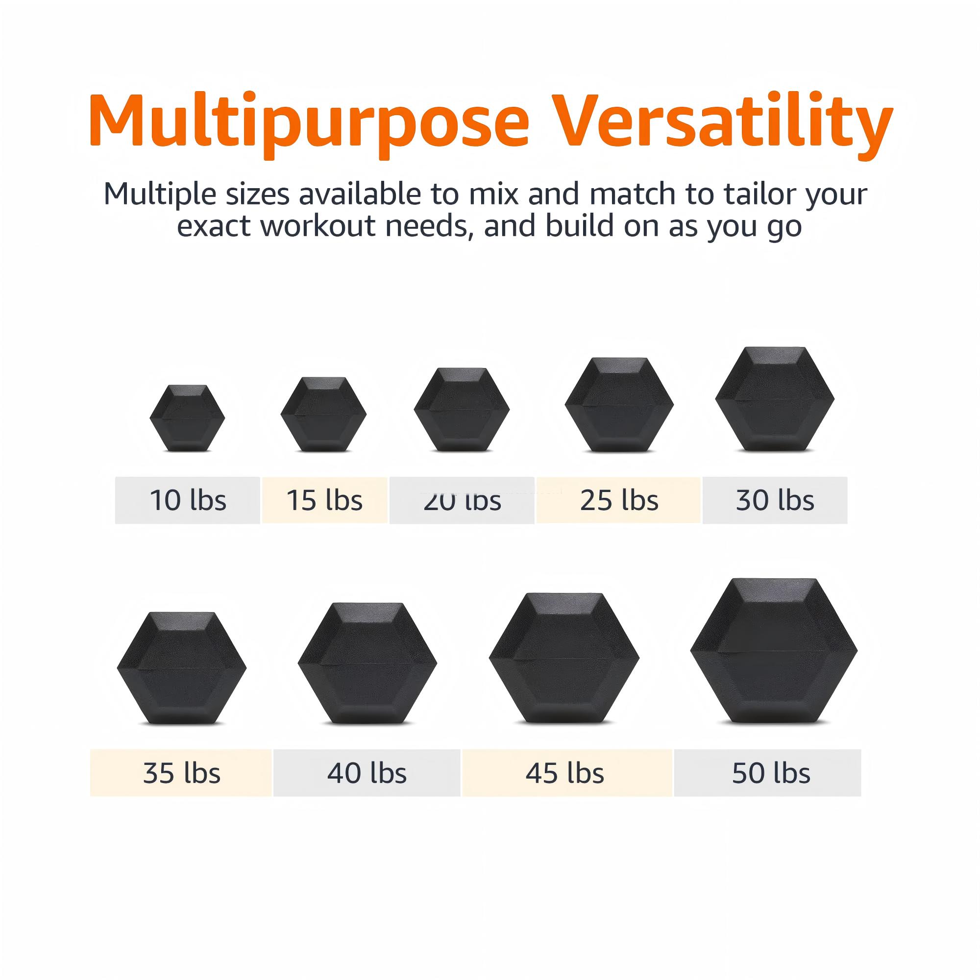Premium Rubber Coated Hex Dumb - Hex Dumbbell Set 评论和价格
