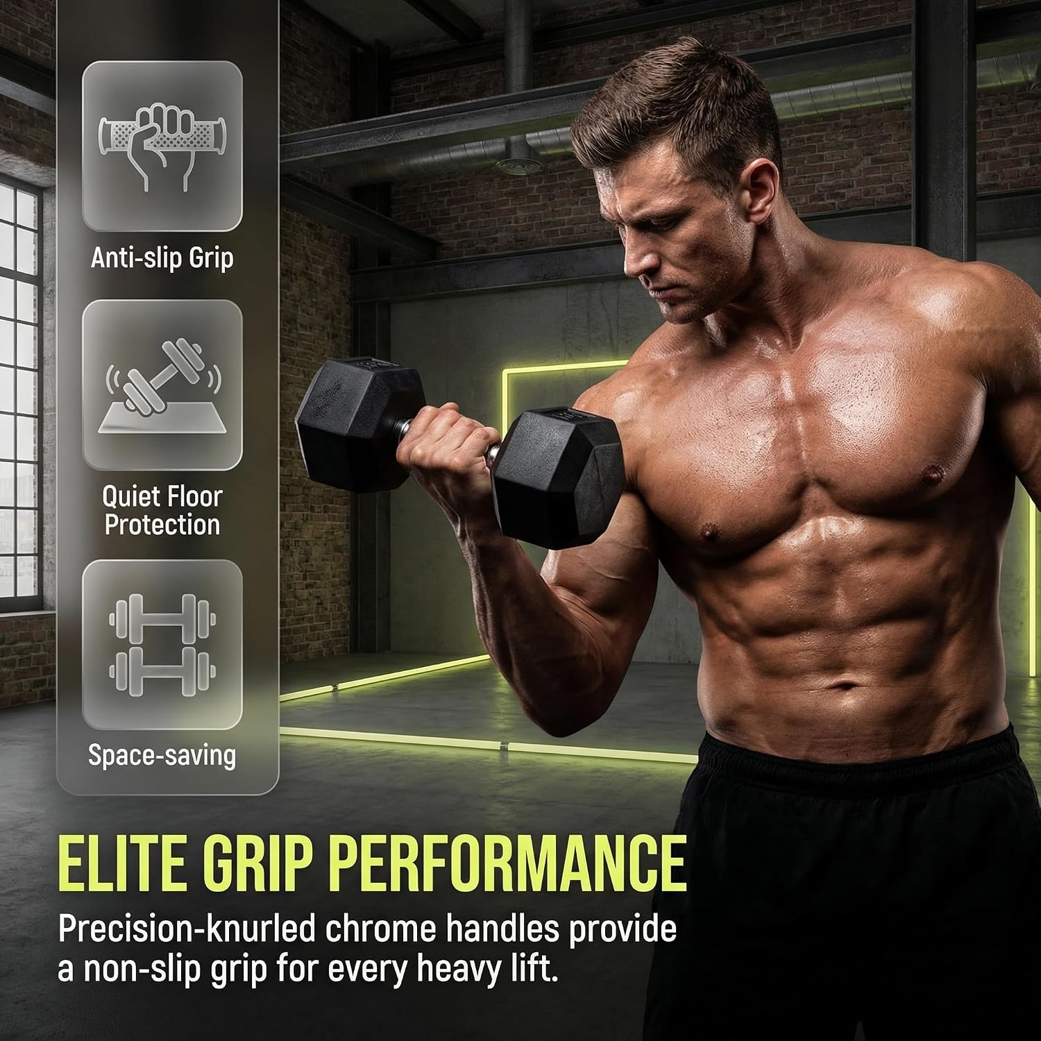 350/450/550 Lbs Hex Dumbbell S - Hex Dumbbell Set 评论和价格