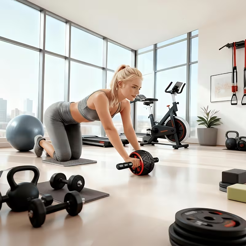 Ab Roller Wheel and Knee Mat,  - Home Gym Necessities 评论和价格