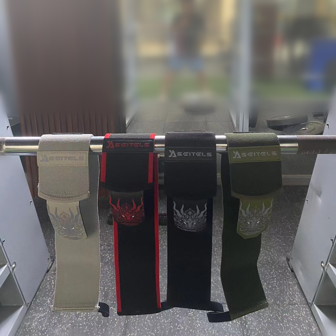 1Pair Chinese Dragon Fitness W - Lifting Straps Wrist 评论和价格