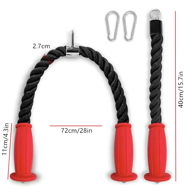 Ergonomic Tricep Ropes Non-Sli - Home Gym Necessities 评论和价格