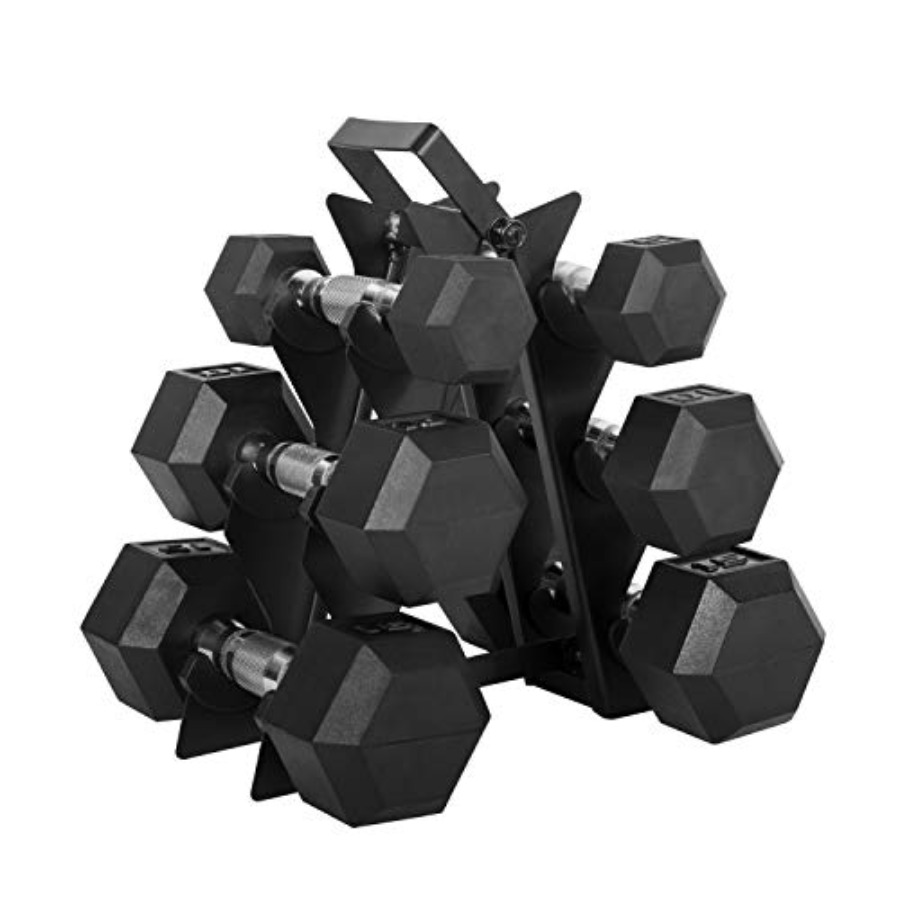 Coated Hex Dumbbell Weight Set - Hex Dumbbell Set 评论和价格