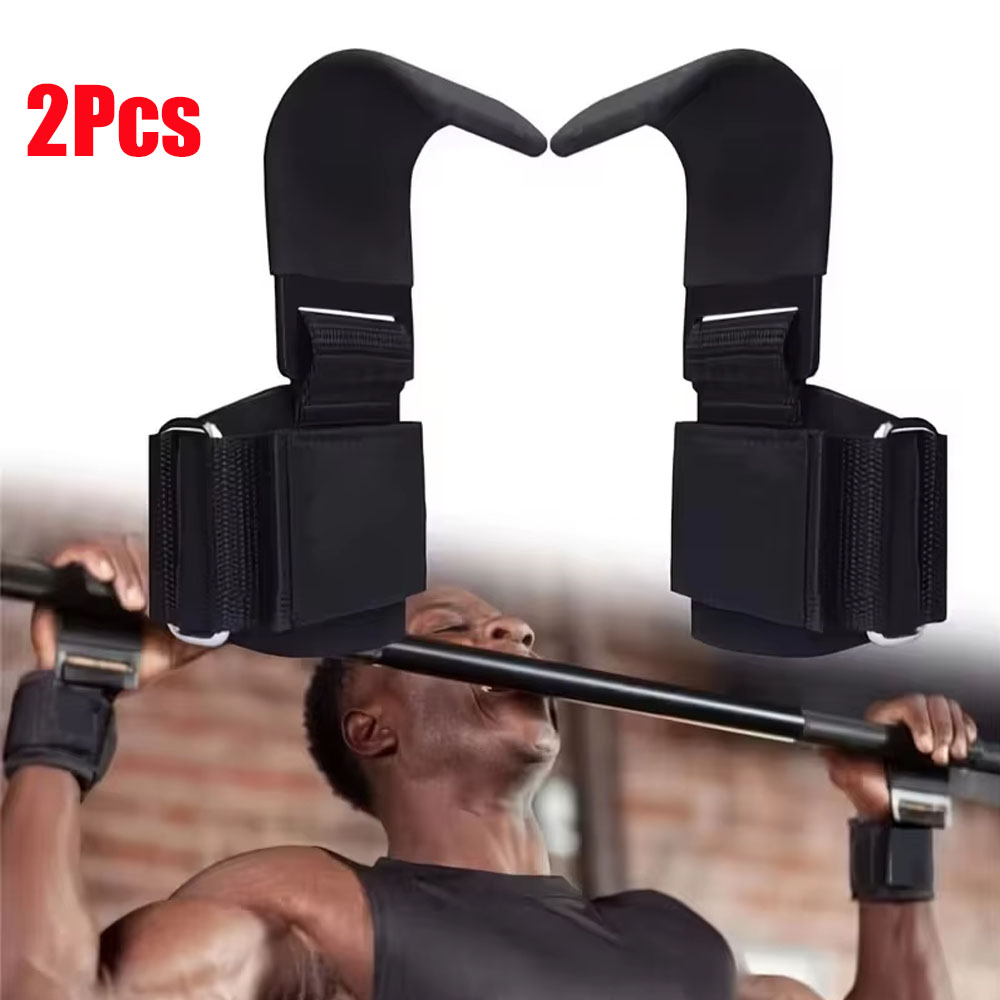 2Pcs Weight Lifting Hooks Non  - Lifting Straps Wrist 评论和价格