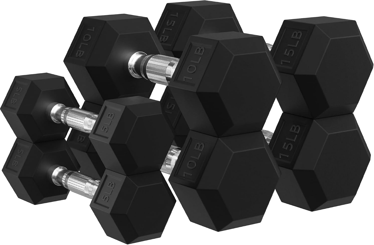 Rubber Encased Hex Dumbbells w - Hex Dumbbell Set 评论和价格