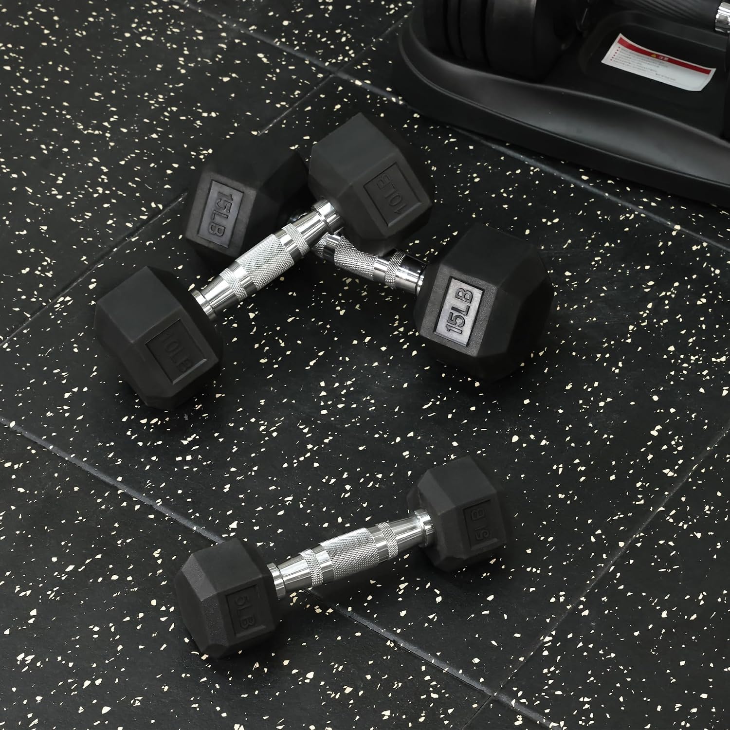 Rubber Encased Hex Dumbbells w - Hex Dumbbell Set 评论和价格