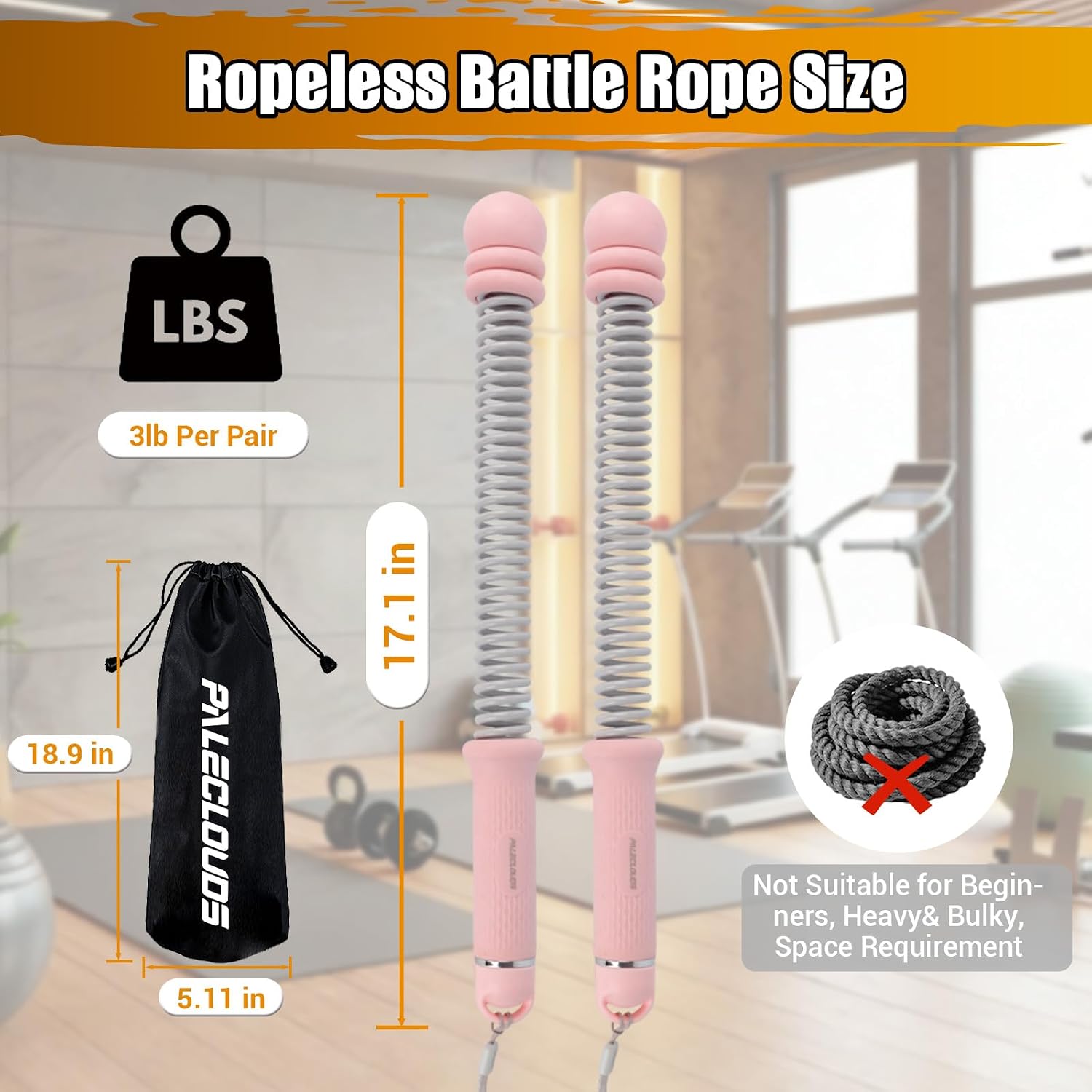 Portable Ropeless Battle Ropes - Home Gym Women 评论和价格