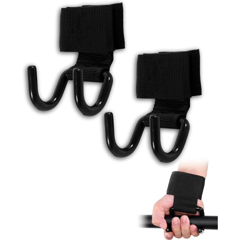 1 Pair Weight Lifting Hooks He - Lifting Straps Wrist 评论和价格