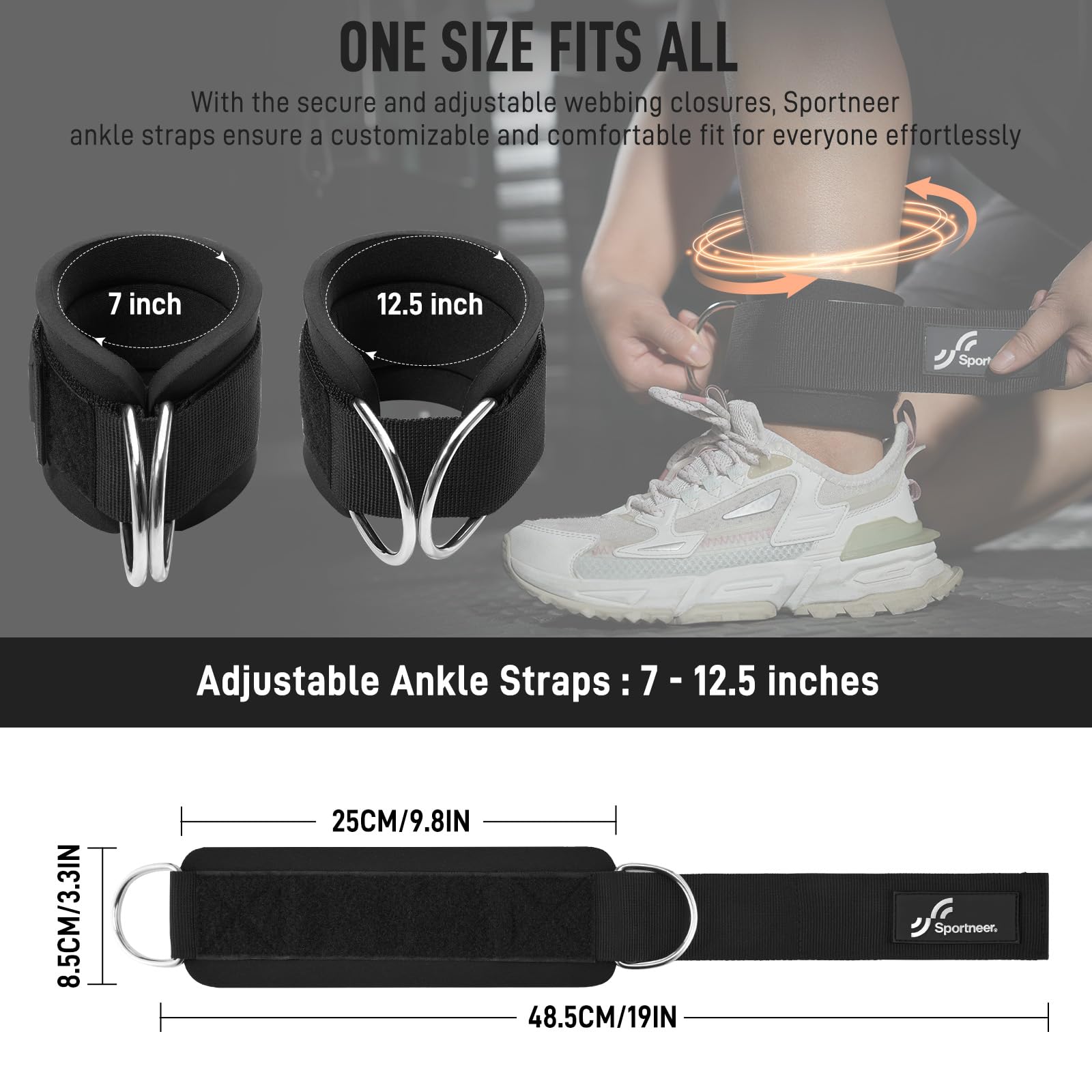 Sportneer Adjustable Ankle Str - Home Gym All In One 评论和价格