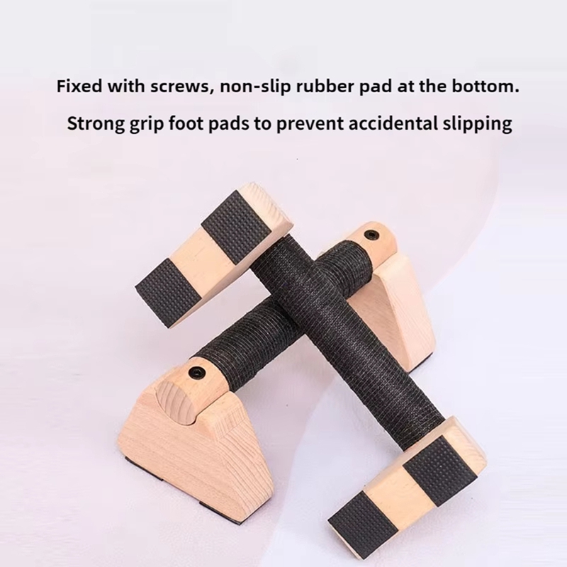 1 Pair Wooden Push Up Bar, for - Push Up Stand Bar 评论和价格