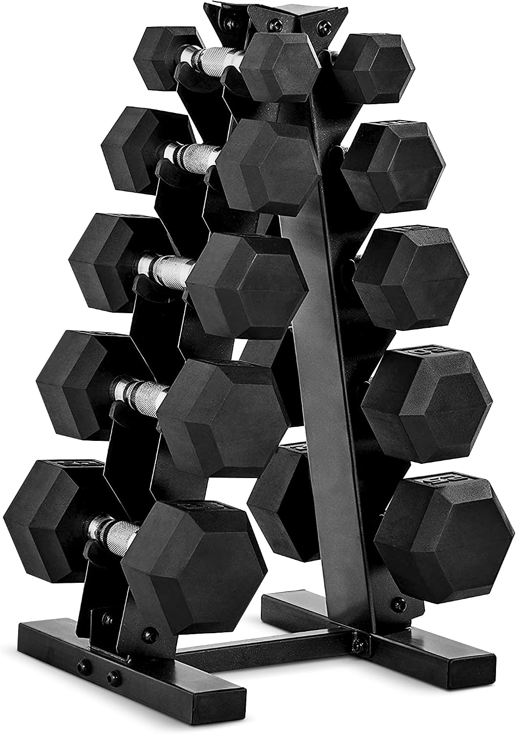 Rubber Coated Hex Dumbbell Set - Hex Dumbbell Set 评论和价格