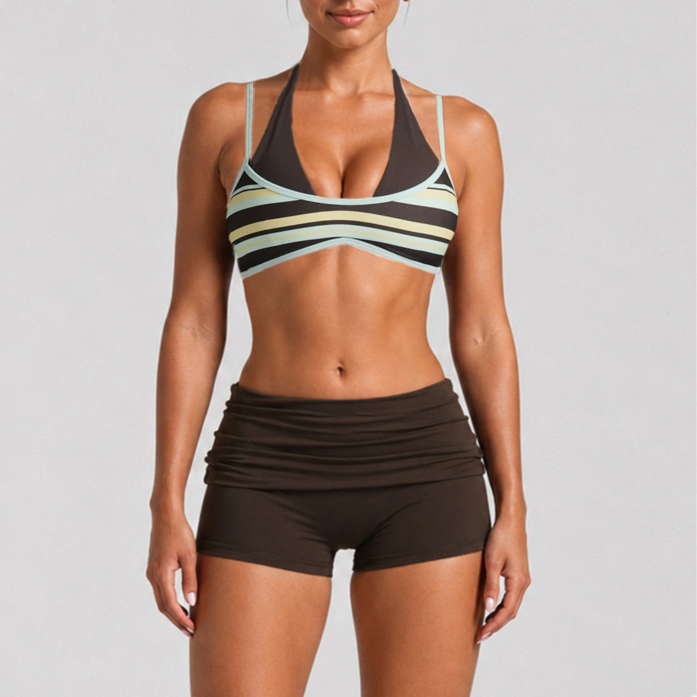 Pad Women Block Dot Halter Dou - Home Gym Women 评论和价格