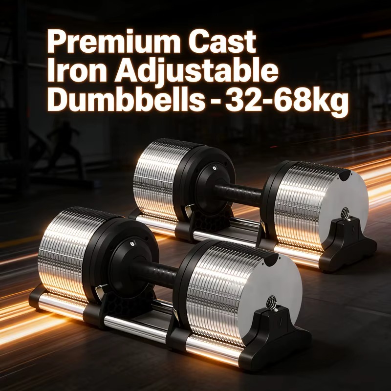 Quick Release 32kg 70lb Cast I - Hex Dumbbell Set 评论和价格