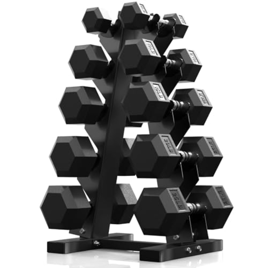 Hex Dumbbell Sets with Rack 60 - Hex Dumbbell Set 评论和价格