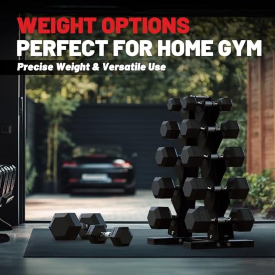 Hex Dumbbell Sets with Rack 60 - Hex Dumbbell Set 评论和价格