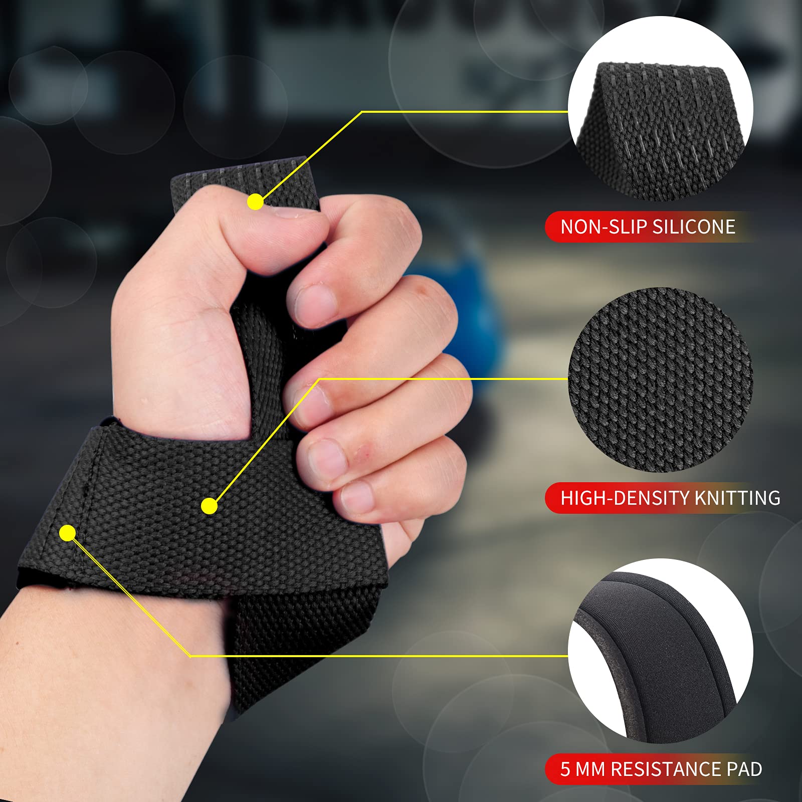 2Pcs Gym Lifting Straps Fitnes - Lifting Straps Wrist 评论和价格